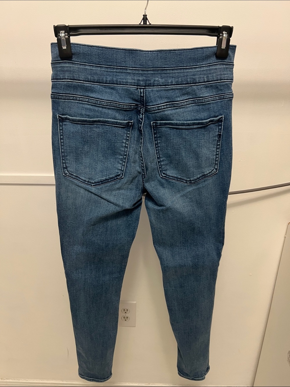Express Women’s Ankle Sailor-Button Jeans - Blue - Picture 7 of 7